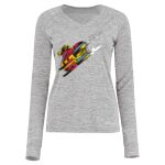 Women's Electrify CoolCore® Long Sleeve V-Neck T-Shirt Thumbnail