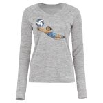 Women's Electrify CoolCore® Long Sleeve V-Neck T-Shirt Thumbnail