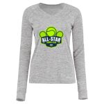 Women's Electrify CoolCore® Long Sleeve V-Neck T-Shirt Thumbnail