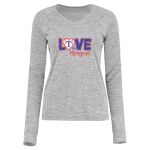 Women's Electrify CoolCore® Long Sleeve V-Neck T-Shirt Thumbnail