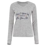 Women's Electrify CoolCore® Long Sleeve V-Neck T-Shirt Thumbnail