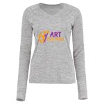 Women's Electrify CoolCore® Long Sleeve V-Neck T-Shirt Thumbnail