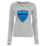 Women's Electrify CoolCore® Long Sleeve V-Neck T-Shirt Thumbnail