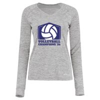 Women's Electrify CoolCore® Long Sleeve V-Neck T-Shirt Thumbnail